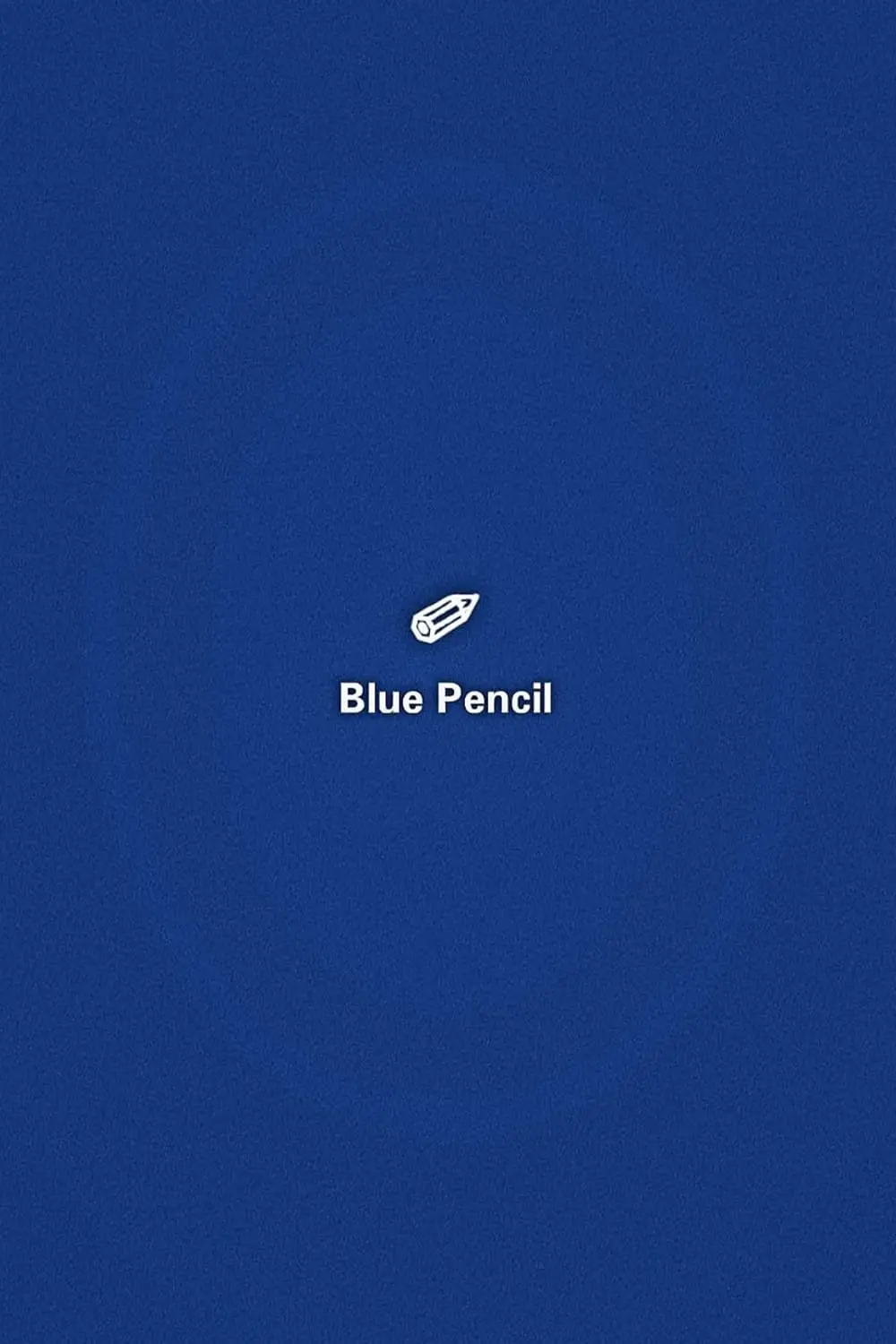 blue pencil