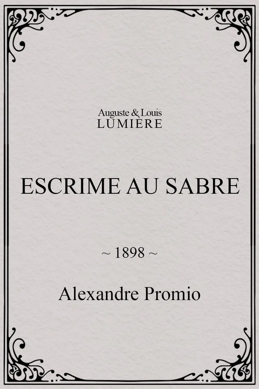 Escrime au sabre