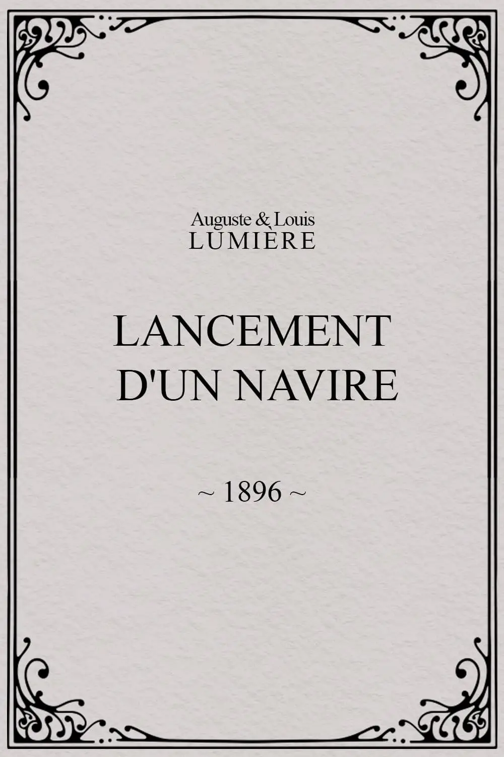 Lancement d'un navire