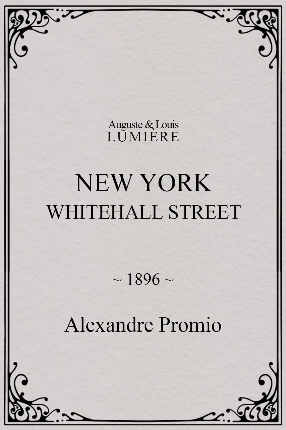 New York, Whitehall Street