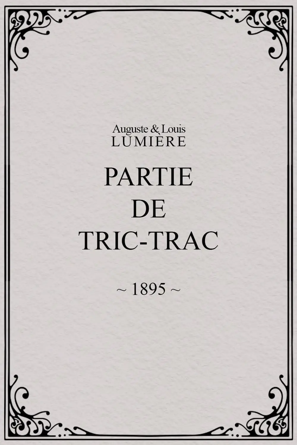 Partie de tric-trac