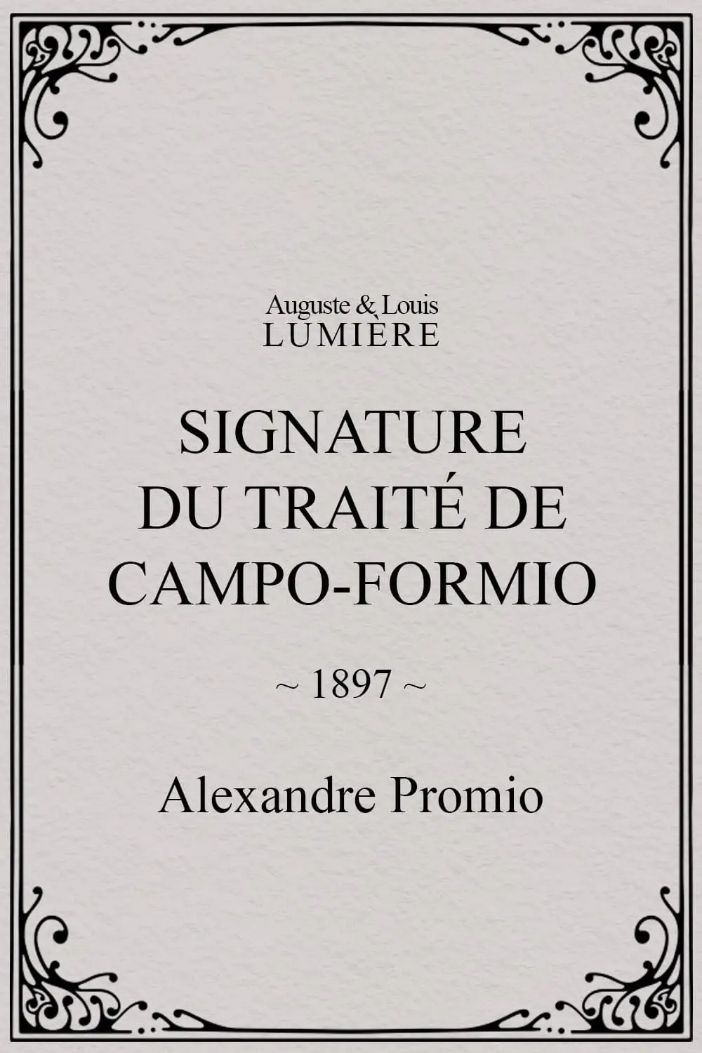 Signature du traité de Campo-Formio